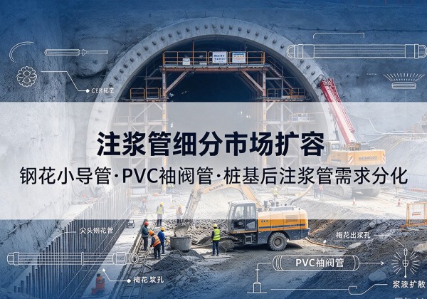 桃江注浆管细分市场扩容，隧道钢花小导管、PVC 袖阀管、桩基后注浆管需求分化